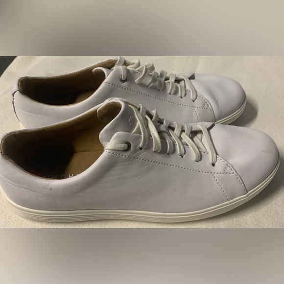 NWT Cole Haan W08780 Crosscourt Traveler Tennis Sneakers 9.5 B White Leather - Picture 11 of 14